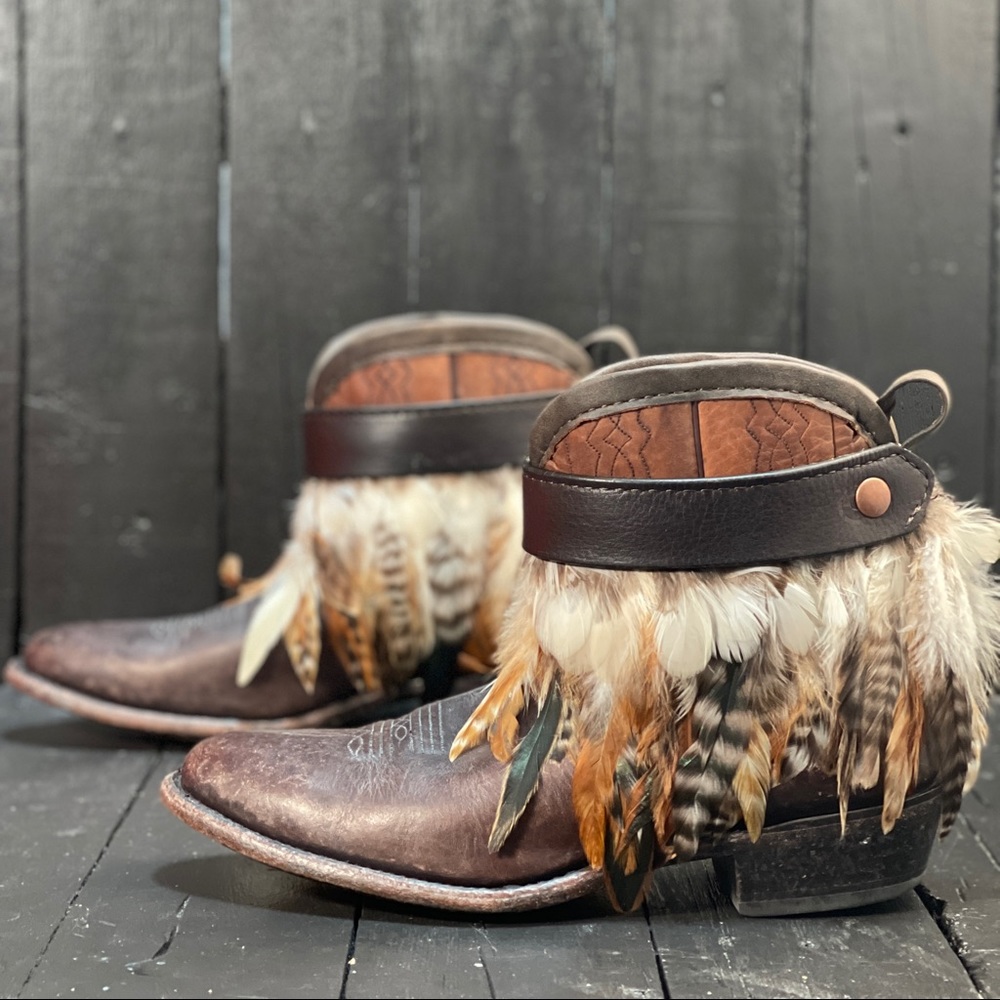 SOLD Upcycled Frye boots into a FauxyFurr Boho Boot